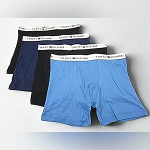 Tommy Hilfiger Boxer Briefs - 4 Peice set Navy, Black, and Light Blue Size M
